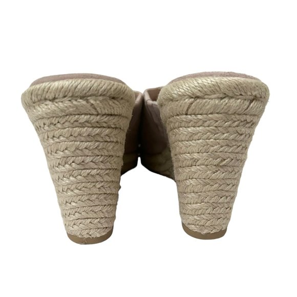 Stuart Weitzman Marabella Pink Suede Slip On Espadrille Wedges - Picture 6 of 11